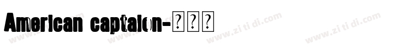American captaion字体转换